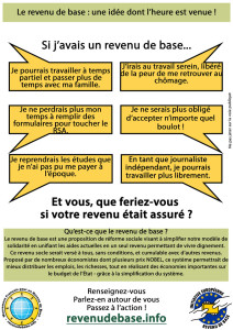 Que feriez-vous avec un revenu de base?